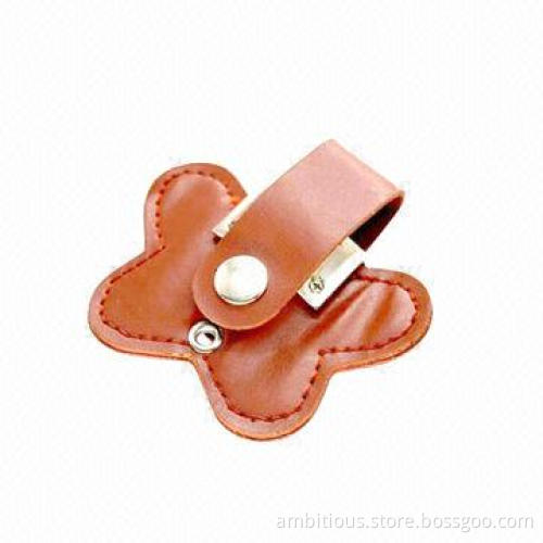 USB Flash Drive with Leather Material